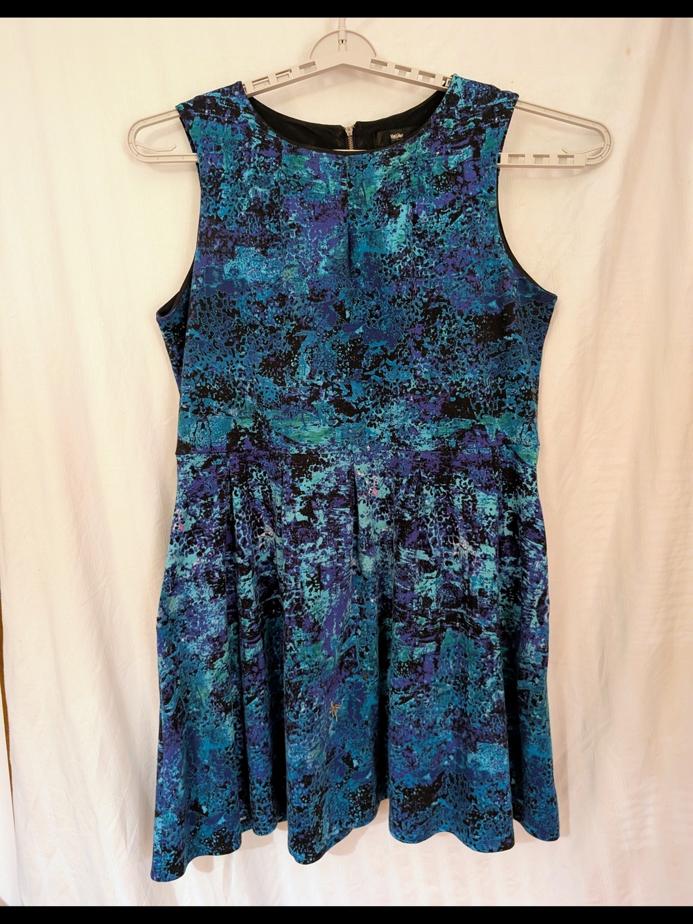Vintage Y2k Mossimo Supply Co Galaxy Skater Dress Dress XXL 1X 2x Exposed Zipper
